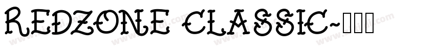 Redzone Classic字体转换